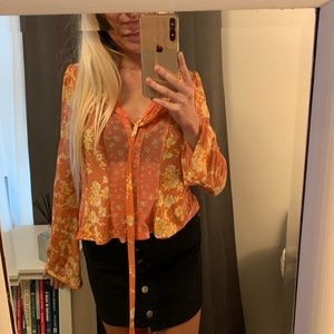 Free People Flower top